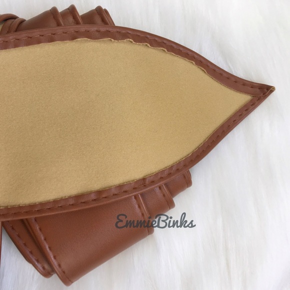 New Vegan Leather Smooth Coffee Wrap Corset Belt - Picture 11 of 16